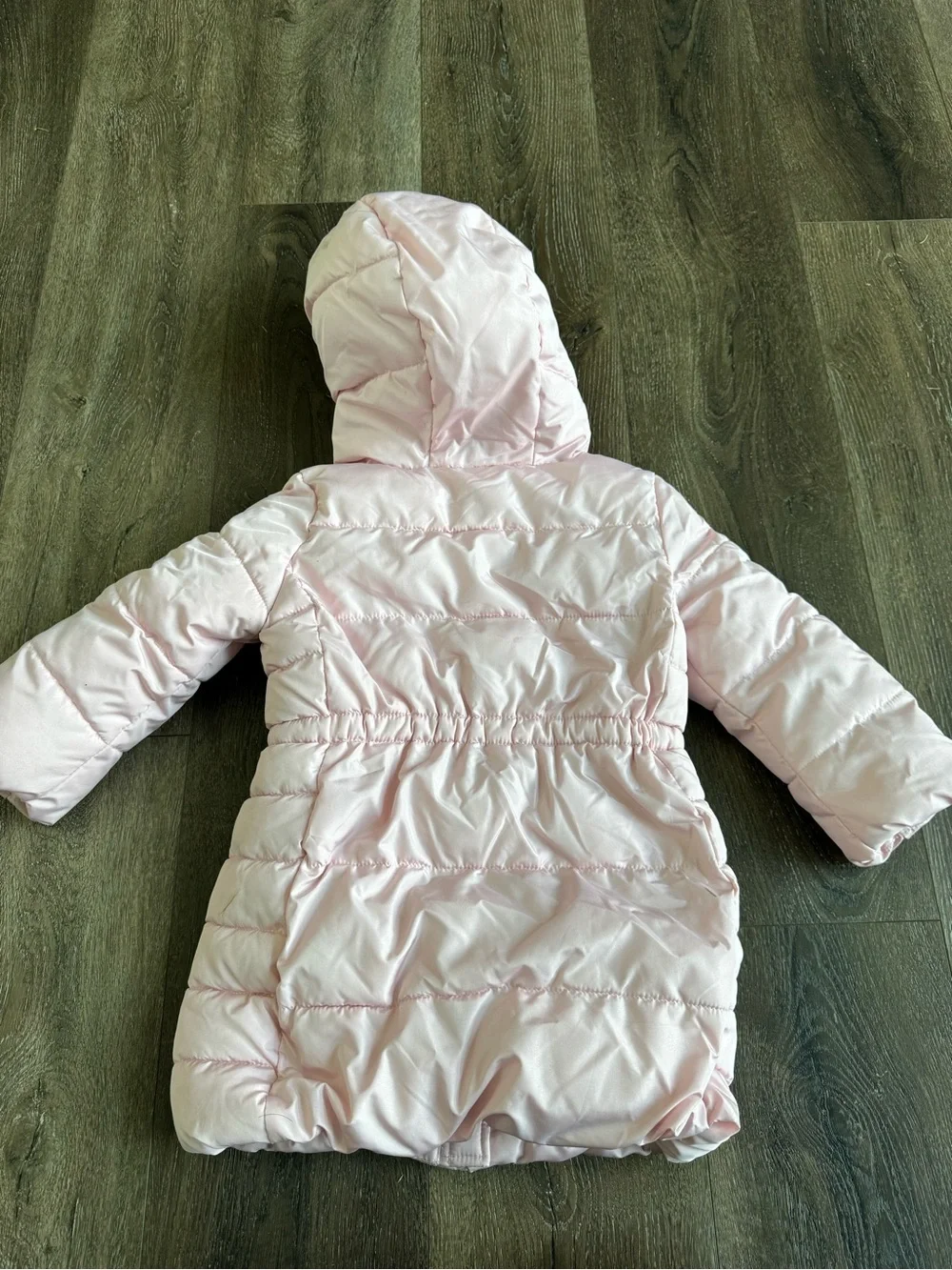 GAP Baby Light Pink Quilted Puffer Hooded Jacket Coat Girl’s Size 3